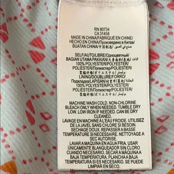 AQUA Geometric Print Blue Shorts - Picture 8 of 8